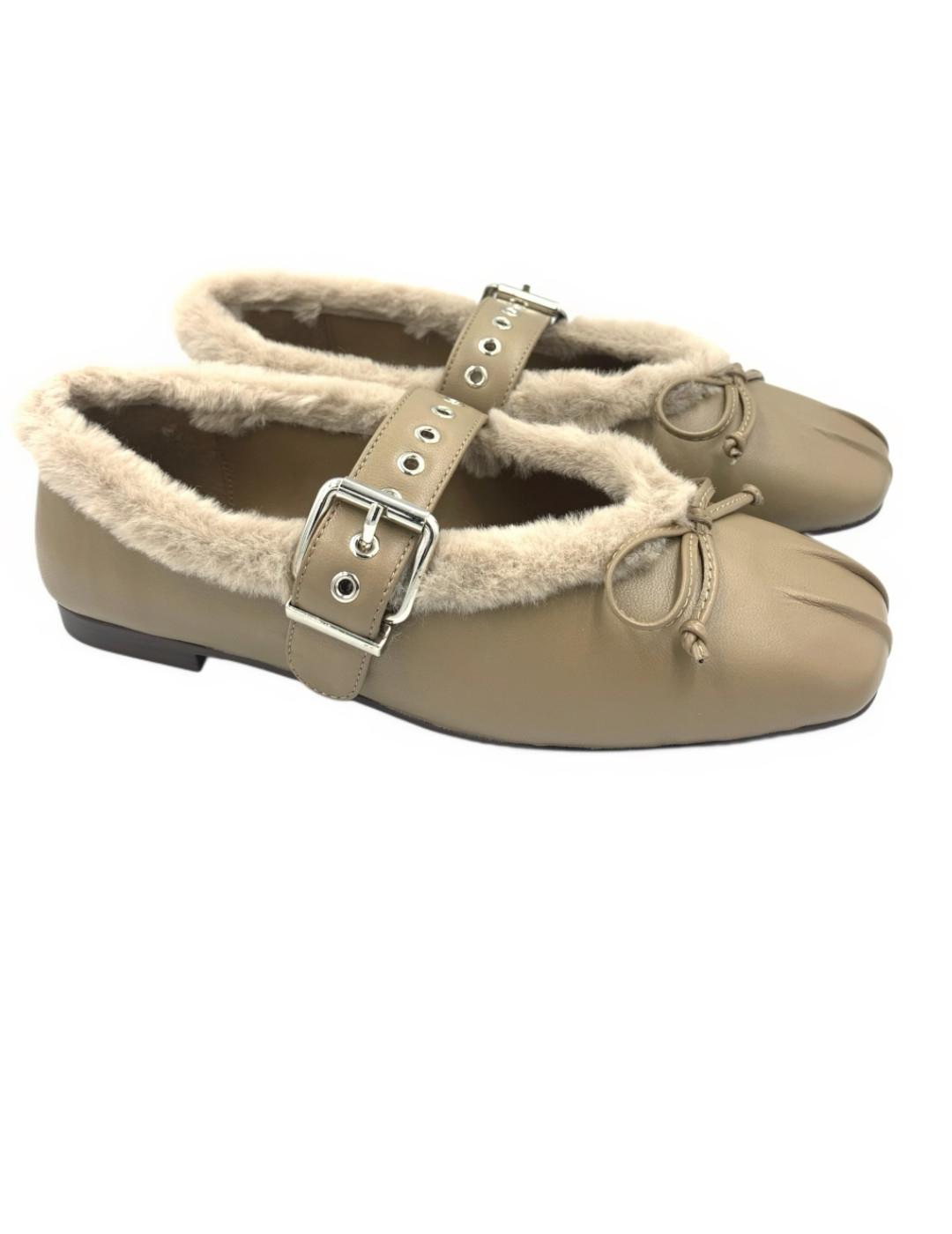 Bailarina mujer Venezianas Livigno beige