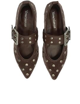 Bailarina mujer Venezianas Volterra marrón