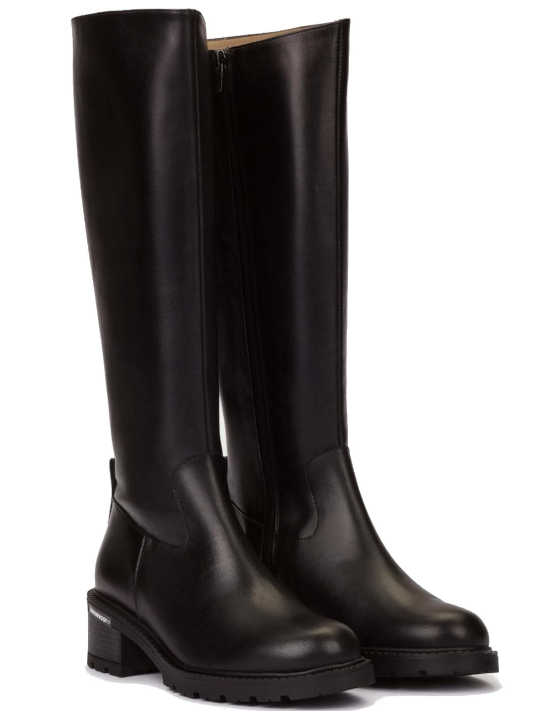 Bota mujer Wonders negra