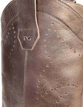 Bota mujer Nero Giardini dorada