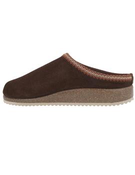 Zapatilla casa hombre Nordikas Polar marrón