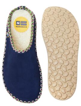 Zapatilla casa mujer Nordikas Dux azul