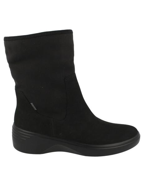 Perplejo Endurecer Directamente Botín mujer Ecco Soft 7 Wedge negro