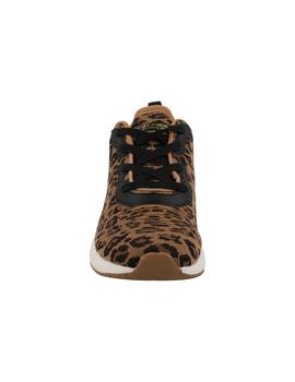 Deportivo mujer Skechers Bobs Squad leopardo