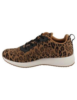 Deportivo mujer Skechers Bobs Squad leopardo