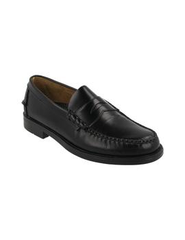 Castellano hombre Sebago piso goma negro