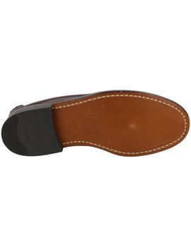 Castellano hombre Sebago suela cuero burdeos