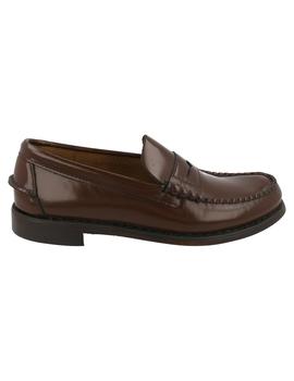 Castellano hombre Sebago suela cuero marrón