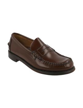 Castellano hombre Sebago suela cuero marrón