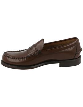 Castellano hombre Sebago suela cuero marrón