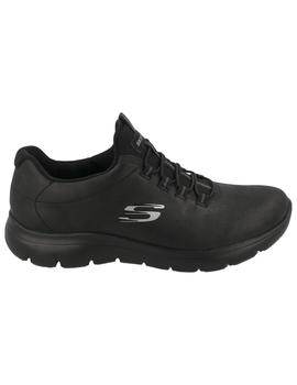 grueso Buen sentimiento grosor Deportivo mujer Skechers negro