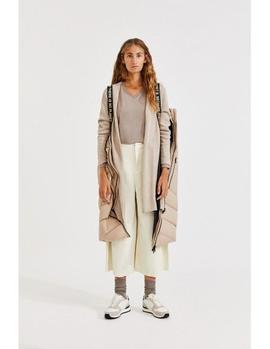 Chaqueta larga Ecoalf Megeve beige