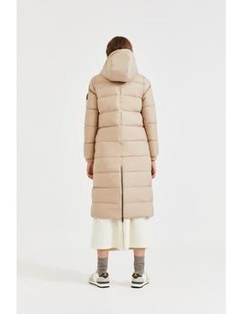 Chaqueta larga Ecoalf Megeve beige