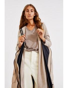 Chaqueta larga Ecoalf Megeve beige