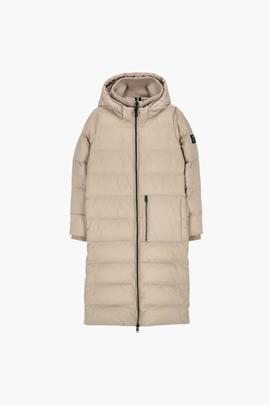 Chaqueta larga Ecoalf Megeve beige
