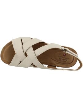 Sandalia mujer Clarks un Capri Step blanca